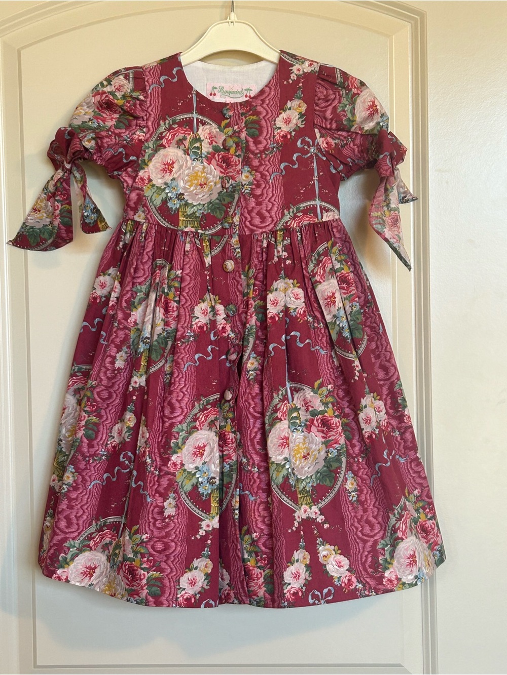 Sz4 Bonpoint Floral Ribbon-Print Dress